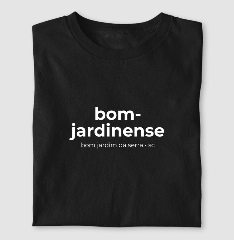Camiseta Gentílico de Bom Jardim da Serra