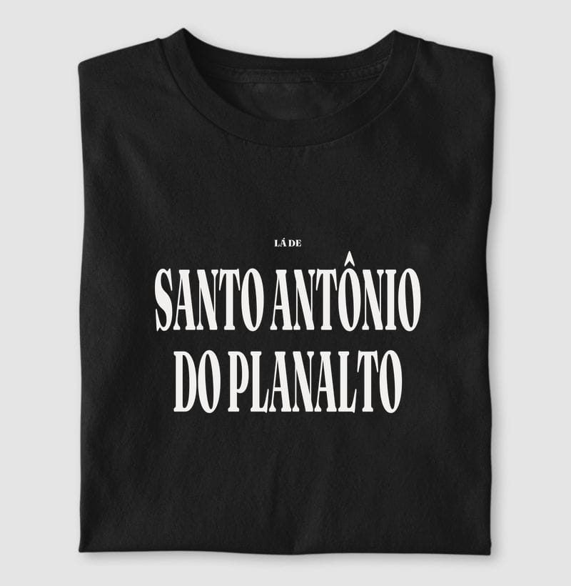 Camiseta Tipografia de Santo Antônio do Planalto