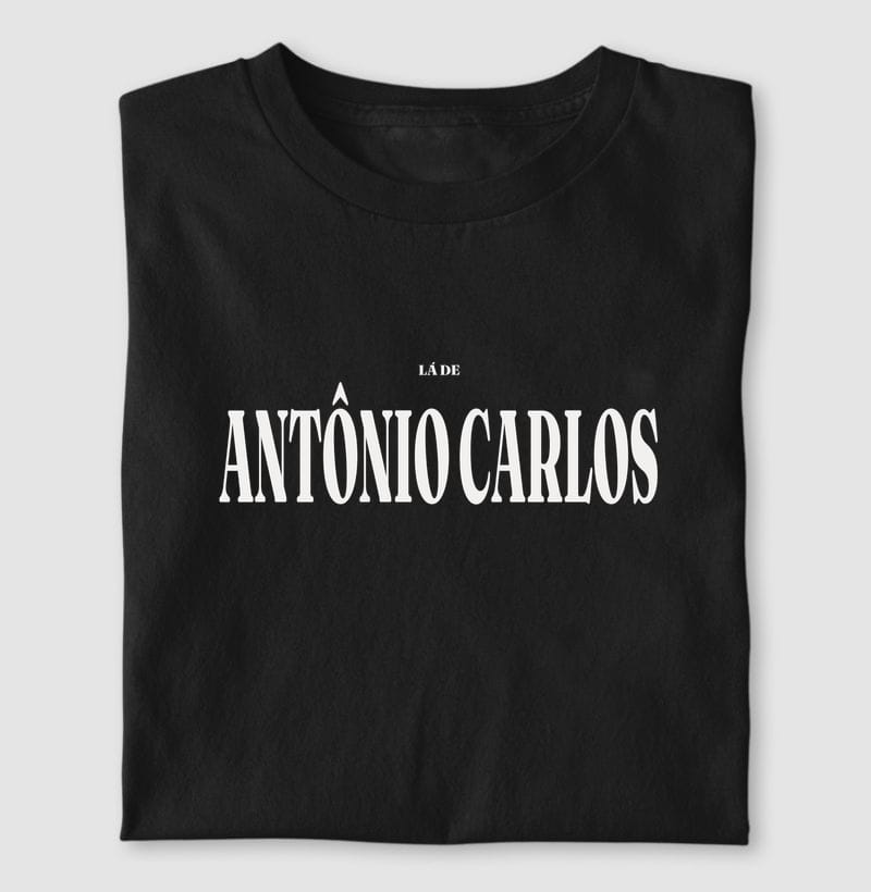 Camiseta Tipografia de Antônio Carlos