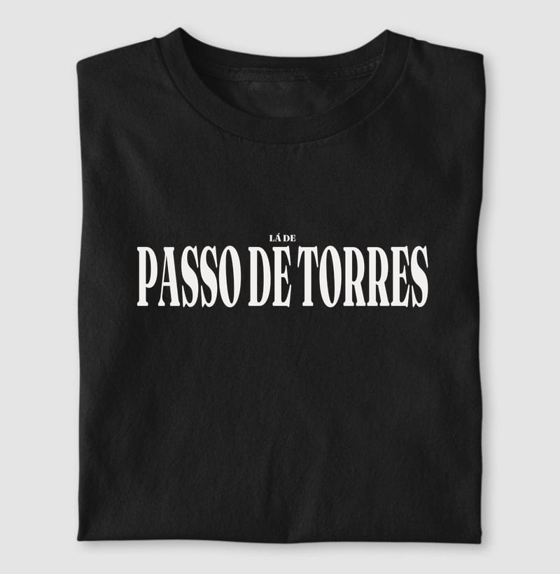 Camiseta Tipografia de Passo de Torres