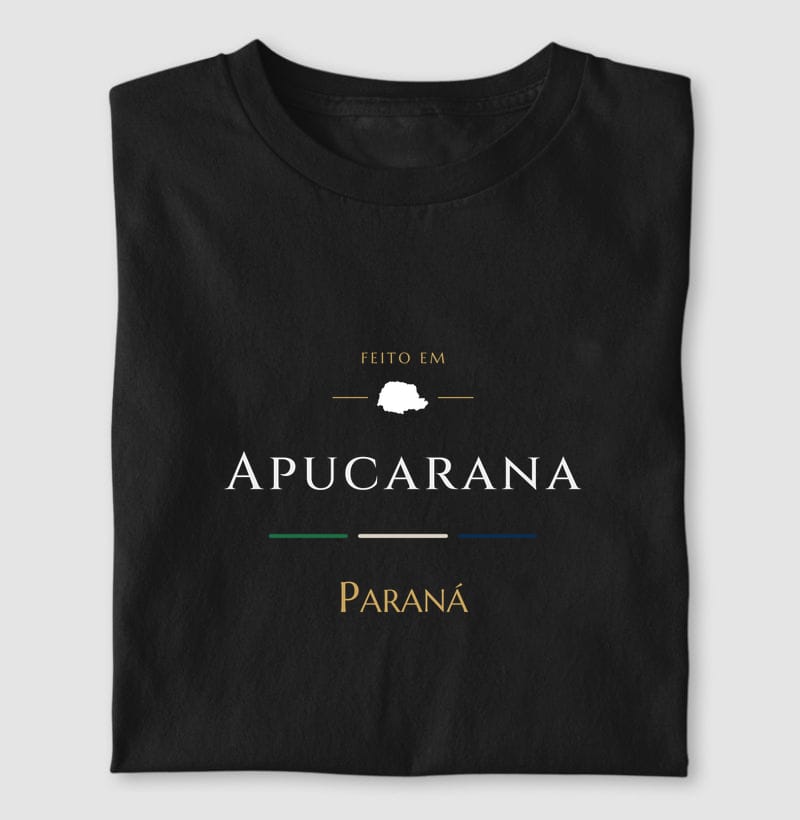 Camiseta Feito em de Apucarana