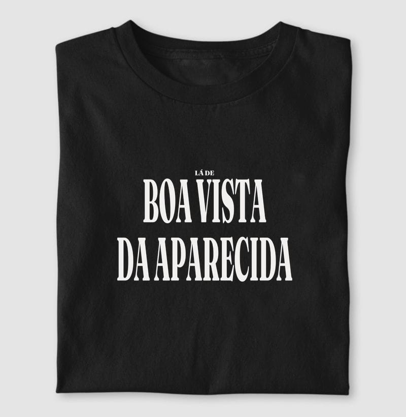 Camiseta Tipografia de Boa Vista da Aparecida
