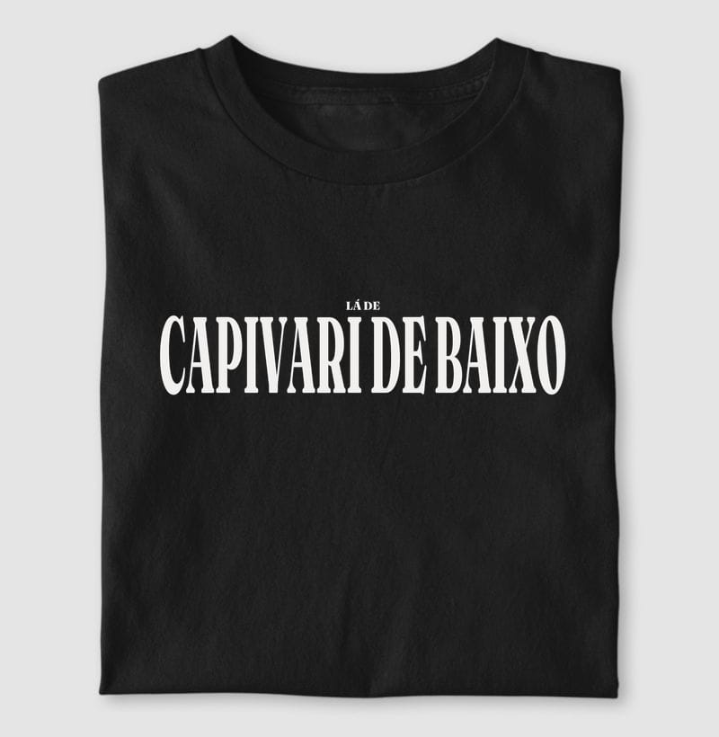Camiseta Tipografia de Capivari de Baixo