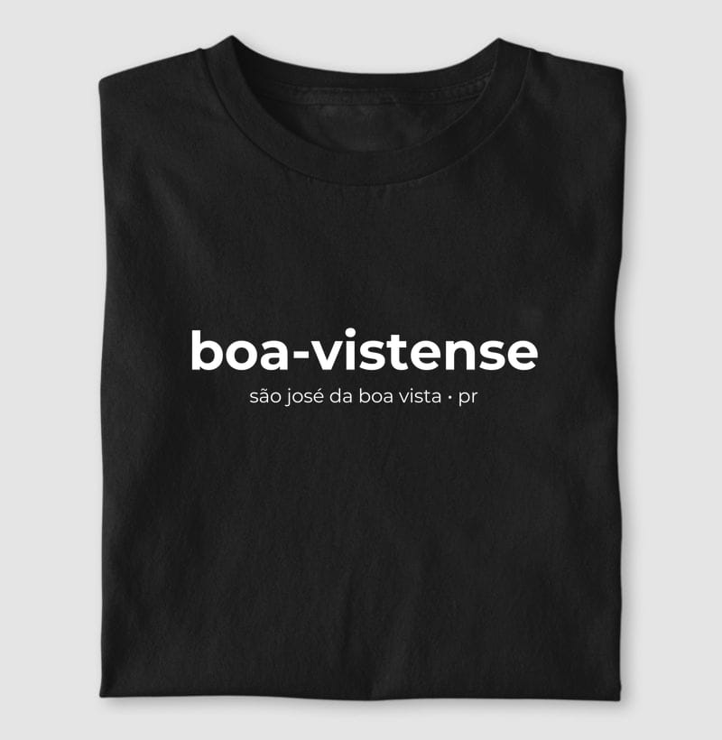 Camiseta Gentílico de São José da Boa Vista