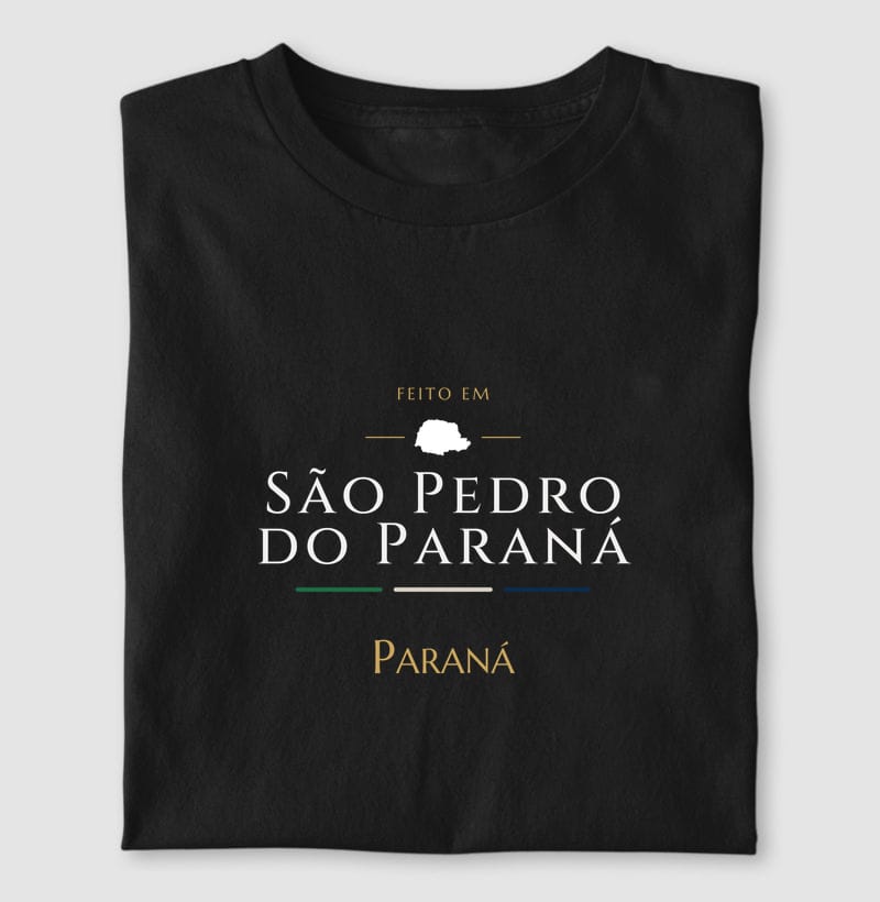 Camiseta Feito em de São Pedro do Paraná