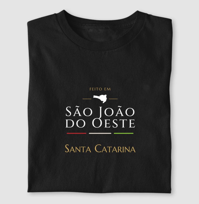 Camiseta Feito em de São João do Oeste