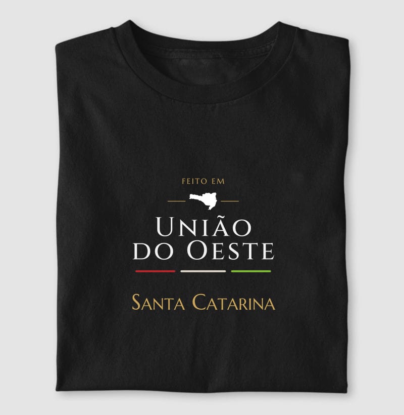 Camiseta Feito em de União do Oeste