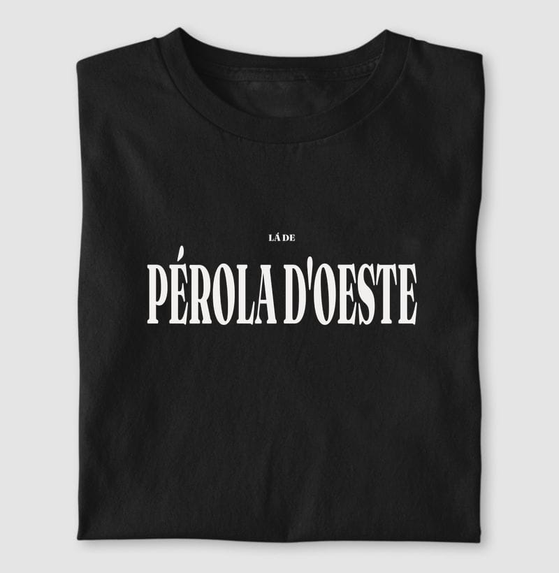 Camiseta Tipografia de Pérola d'Oeste