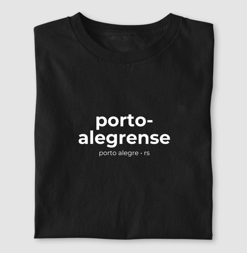 Camiseta Gentílico de Porto Alegre