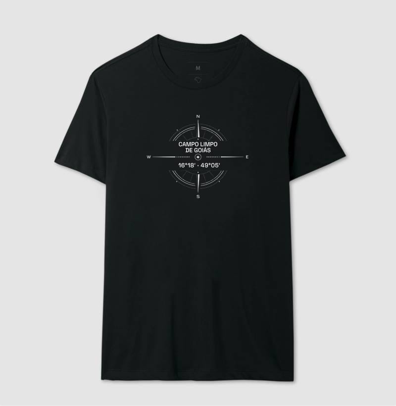 Camiseta Coordenadas de Campo Limpo de Goiás