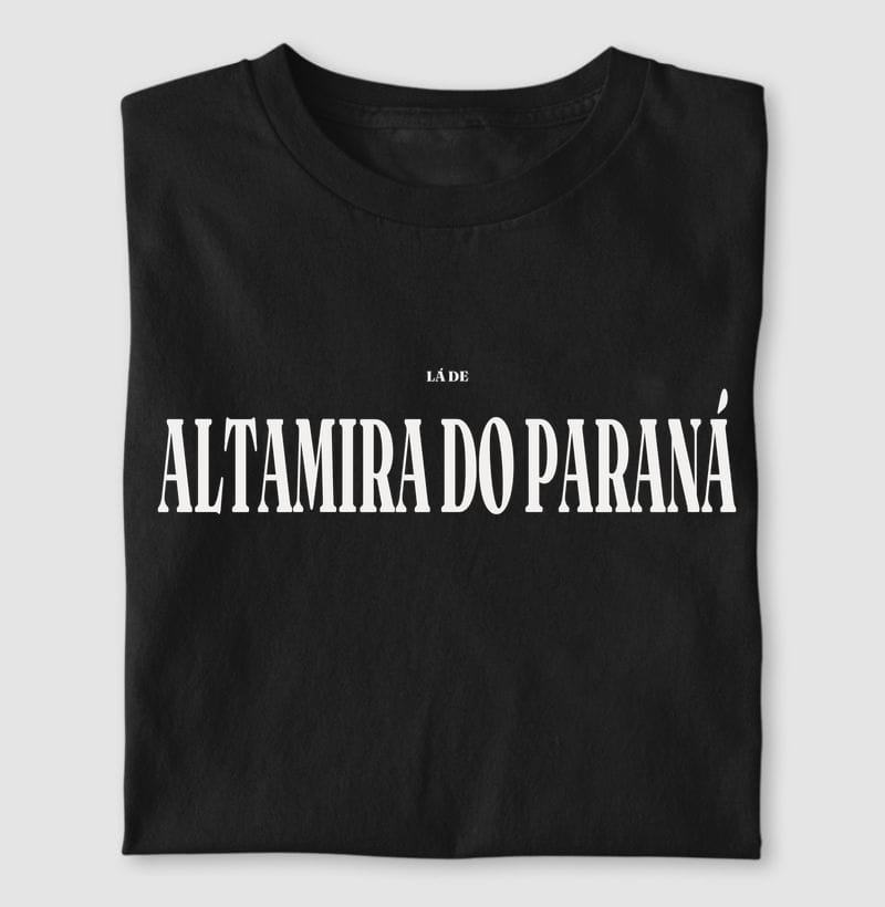 Camiseta Tipografia de Altamira do Paraná