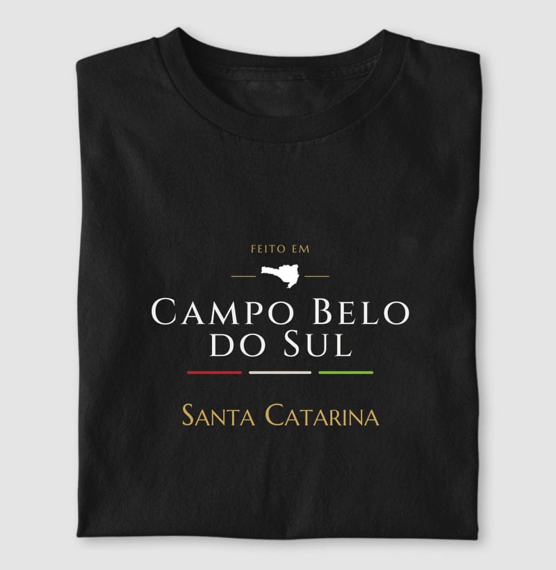 Camiseta Feito em de Campo Belo do Sul