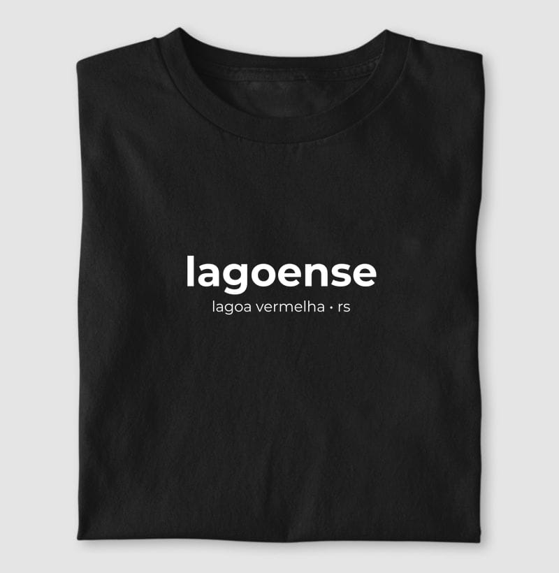 Camiseta Gentílico de Lagoa Vermelha