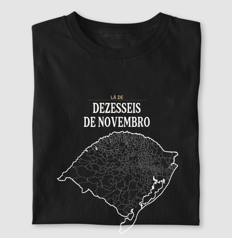 Camiseta Território de Dezesseis de Novembro