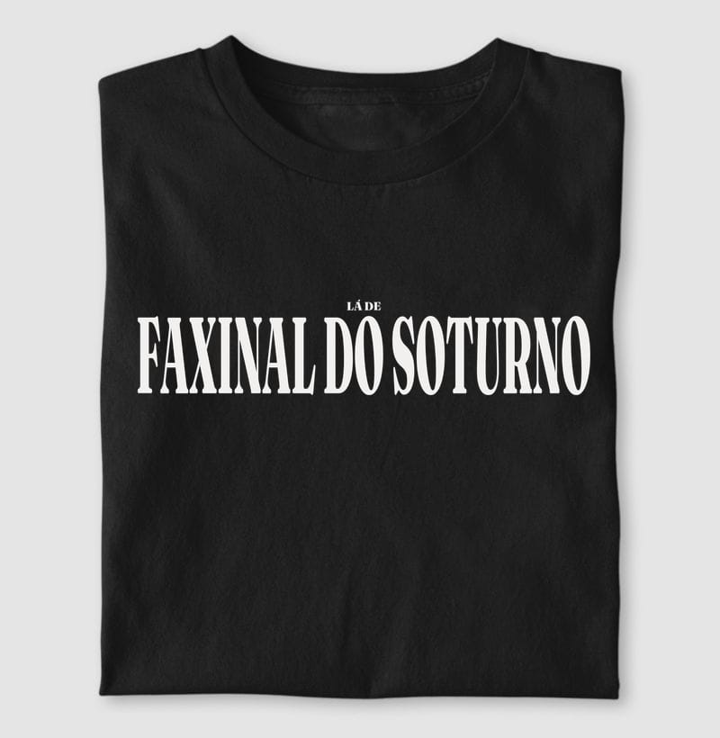 Camiseta Tipografia de Faxinal do Soturno