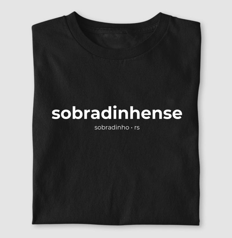 Camiseta Gentílico de Sobradinho