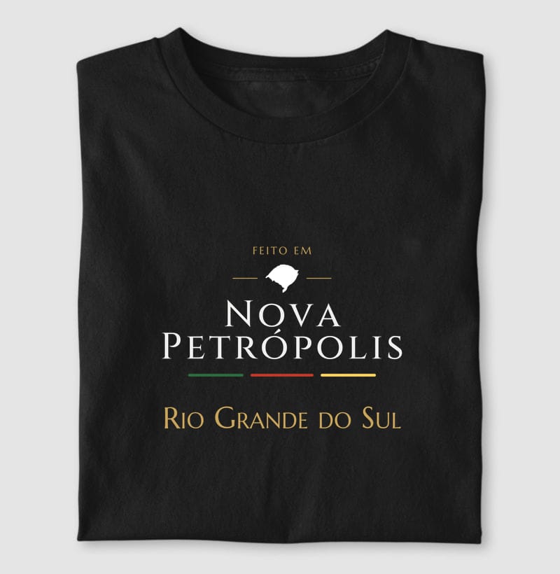Camiseta Feito em de Nova Petrópolis
