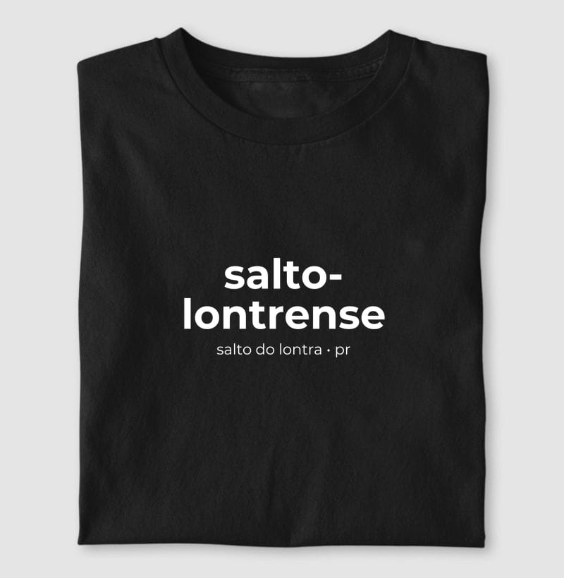 Camiseta Gentílico de Salto do Lontra