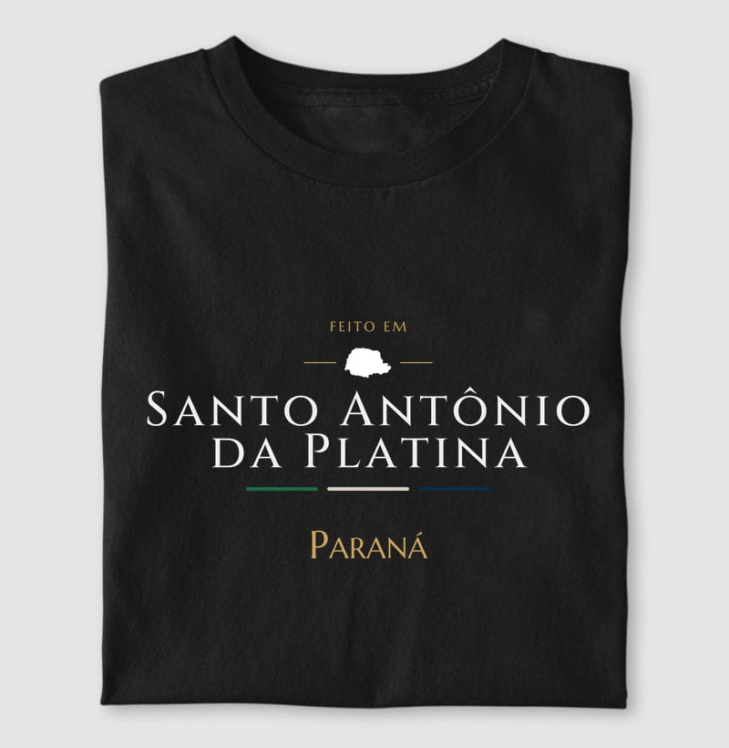 Camiseta Feito em de Santo Antônio da Platina