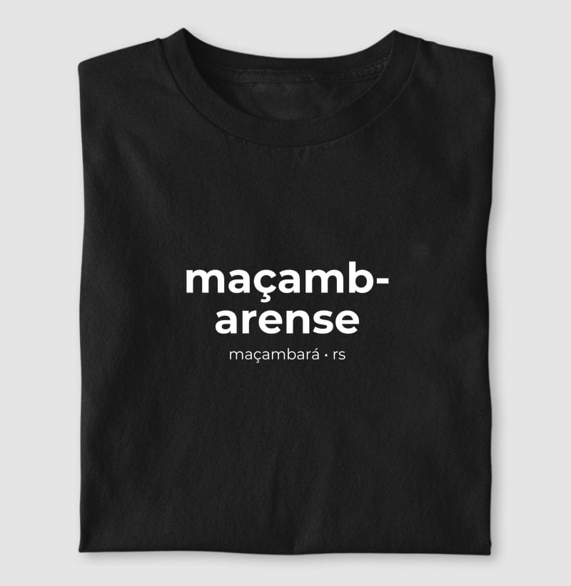 Camiseta Gentílico de Maçambará