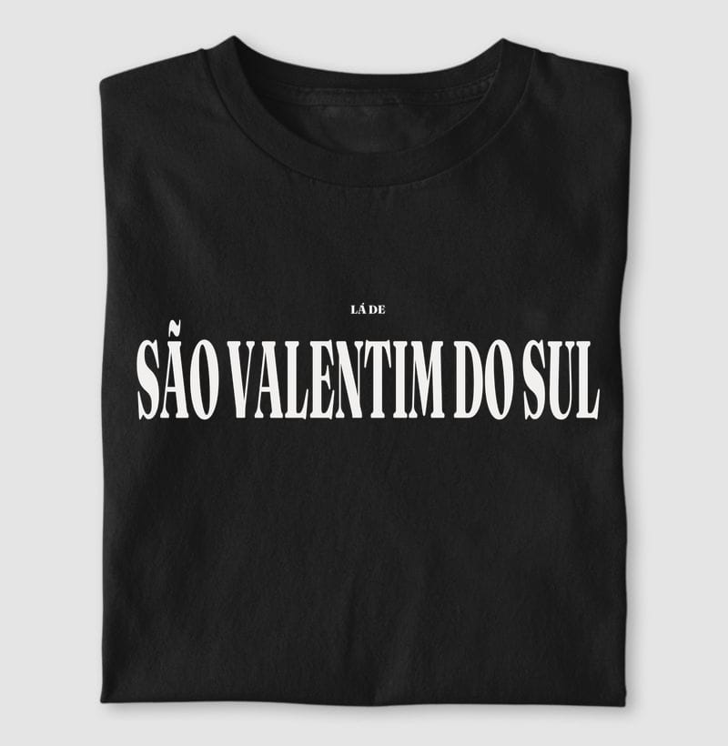 Camiseta Tipografia de São Valentim do Sul