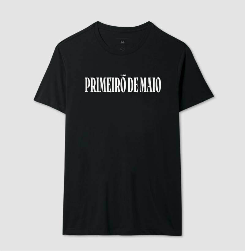 Camiseta Tipografia de Primeiro de Maio
