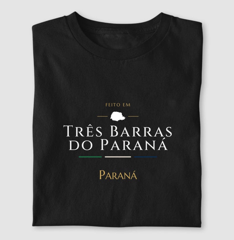 Camiseta Feito em de Três Barras do Paraná