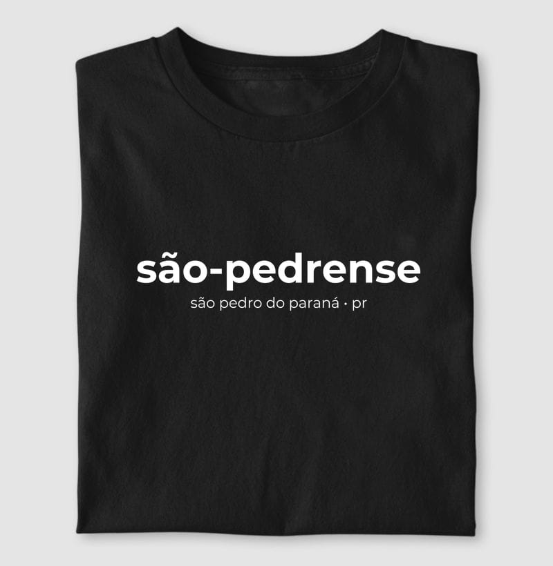 Camiseta Gentílico de São Pedro do Paraná