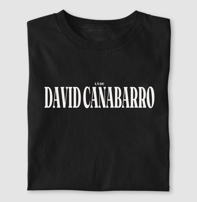 Camiseta Tipografia de David Canabarro