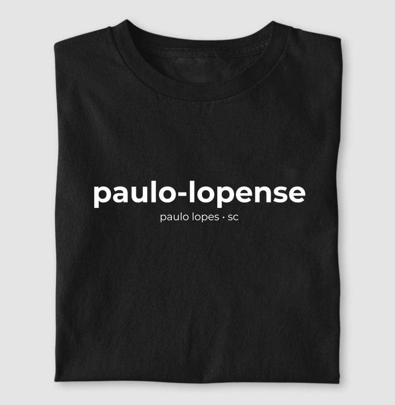 Camiseta Gentílico de Paulo Lopes
