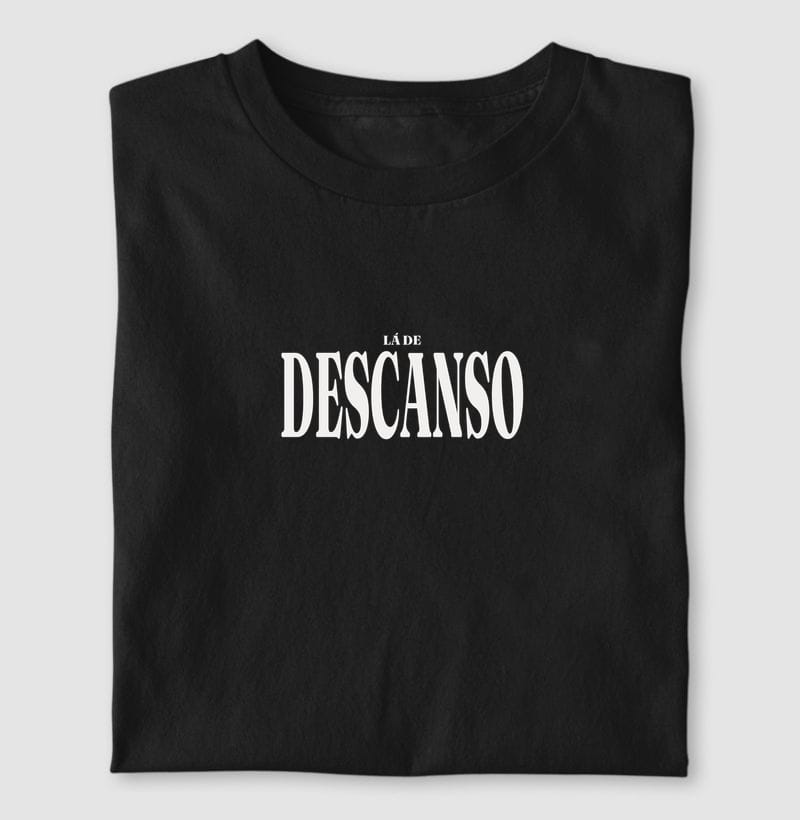 Camiseta Tipografia de Descanso