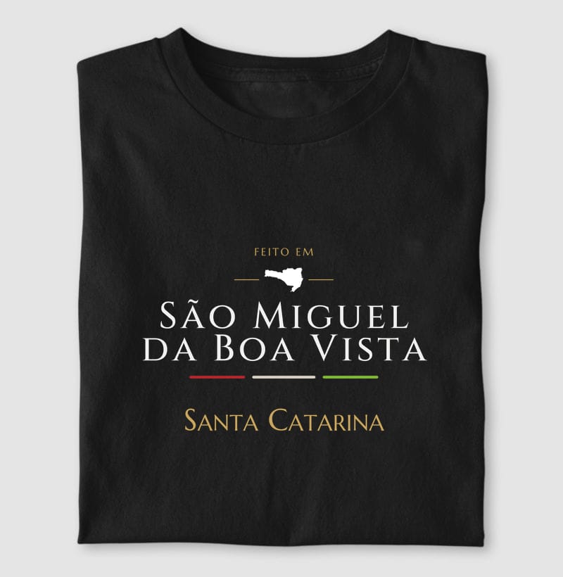Camiseta Feito em de São Miguel da Boa Vista