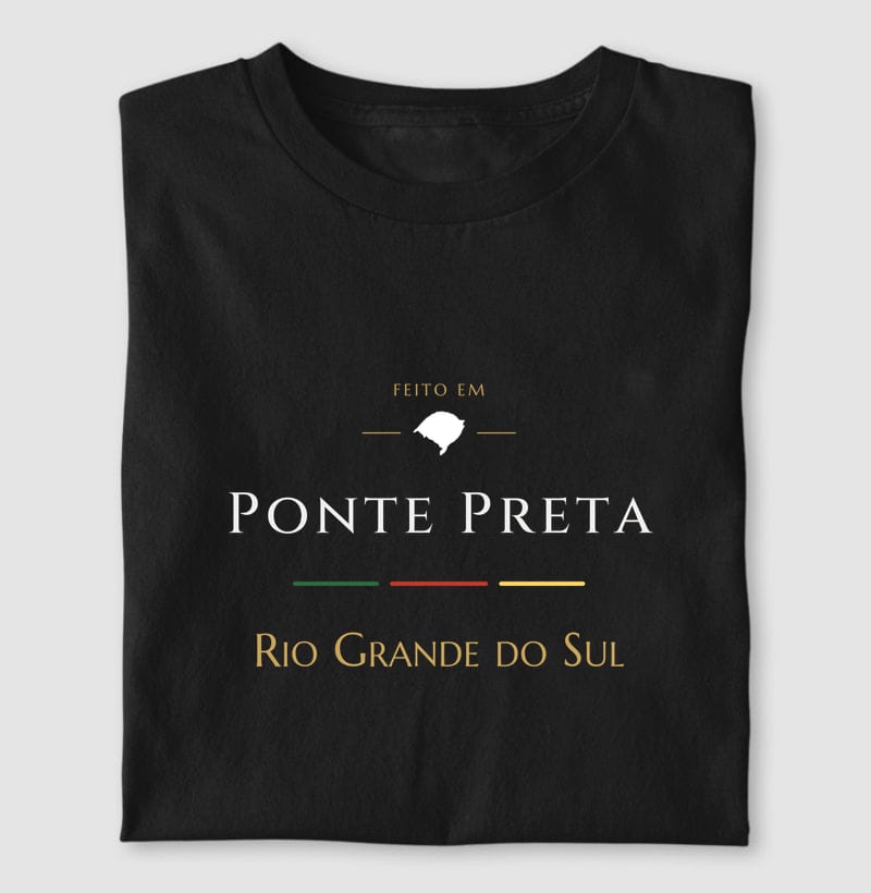 Camiseta Feito em de Ponte Preta