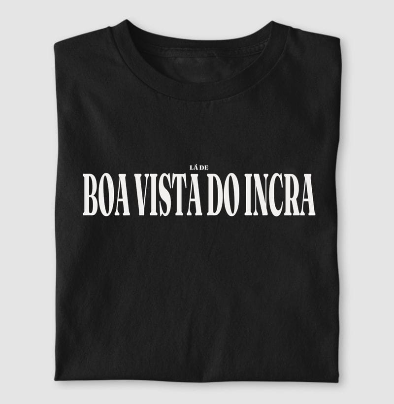 Camiseta Tipografia de Boa Vista do Incra