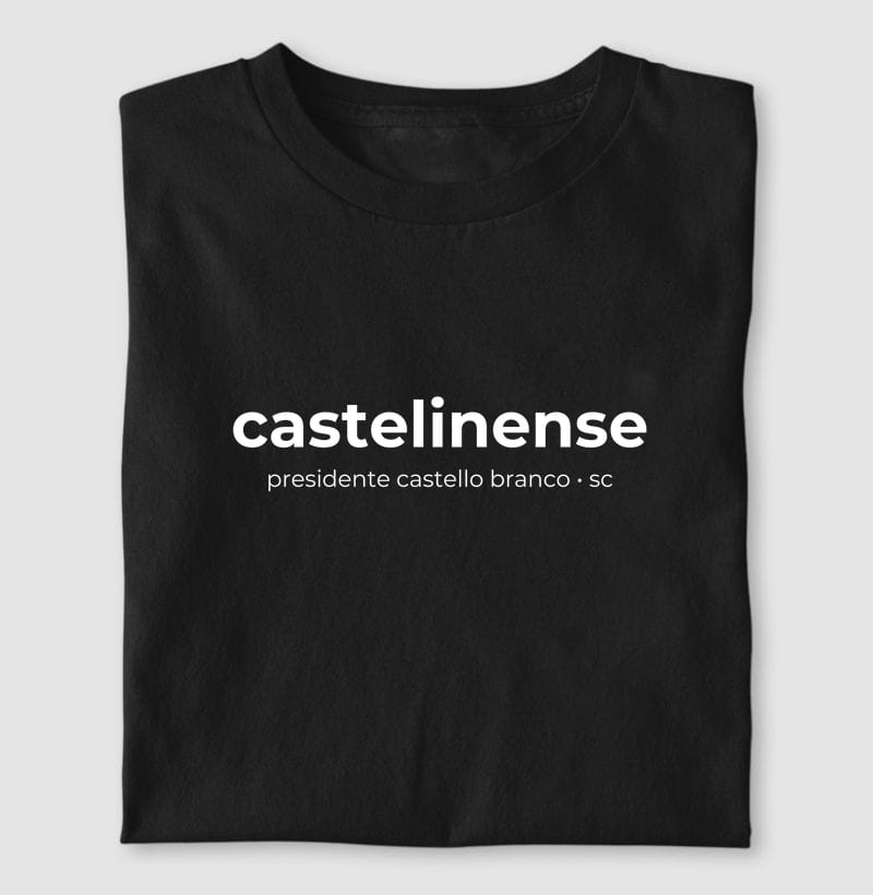Camiseta Gentílico de Presidente Castello Branco