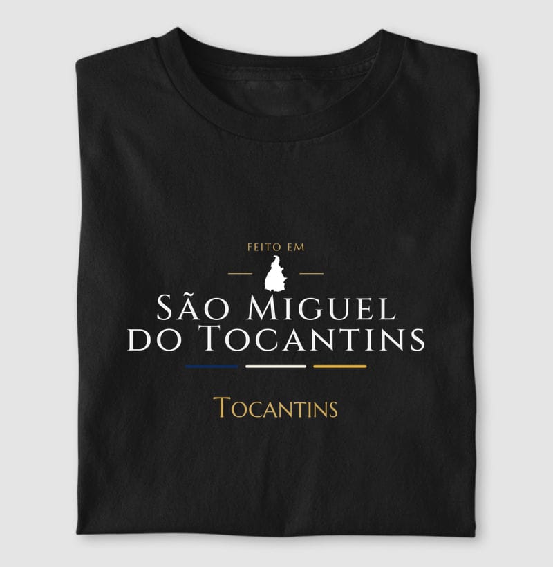Camiseta Feito em de São Miguel do Tocantins