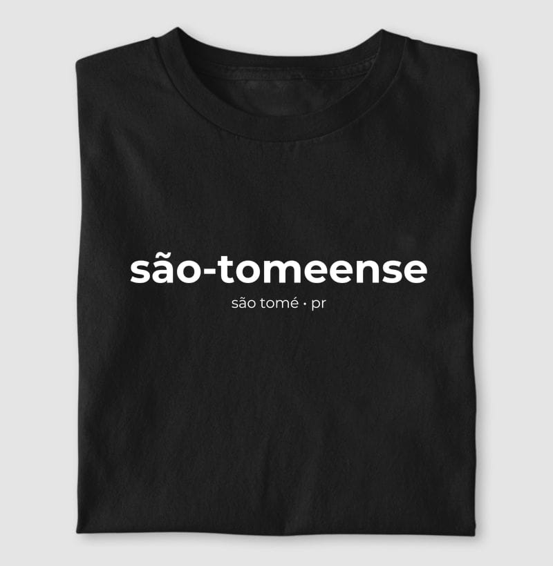Camiseta Gentílico de São Tomé