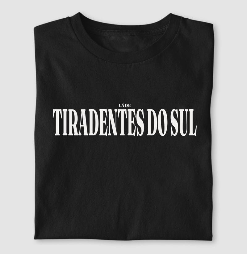 Camiseta Tipografia de Tiradentes do Sul