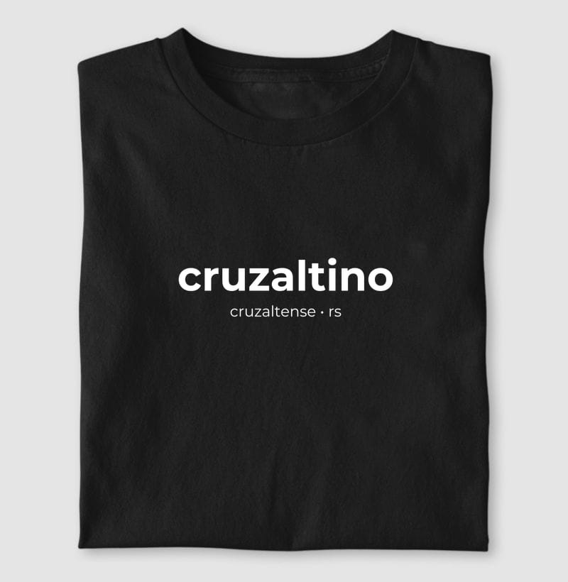 Camiseta Gentílico de Cruzaltense