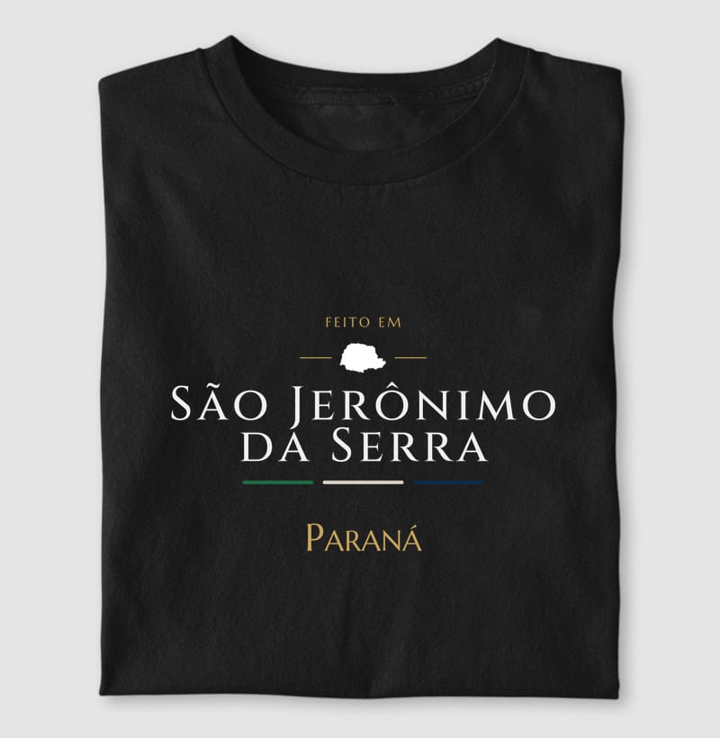 Camiseta Feito em de São Jerônimo da Serra