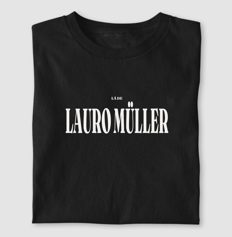 Camiseta Tipografia de Lauro Müller