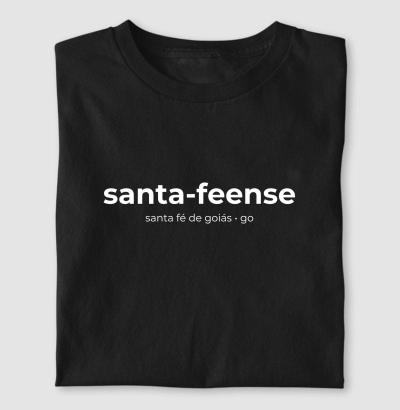 Camiseta Gentílico de Santa Fé de Goiás