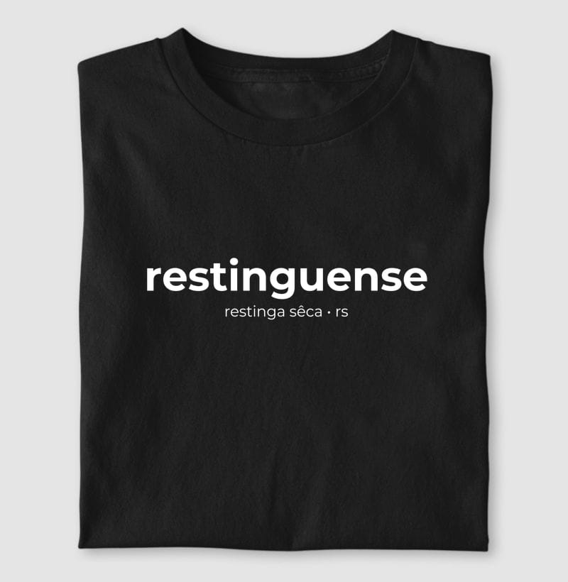 Camiseta Gentílico de Restinga Sêca