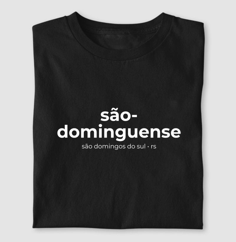 Camiseta Gentílico de São Domingos do Sul