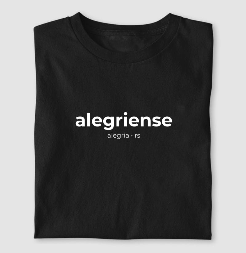 Camiseta Gentílico de Alegria