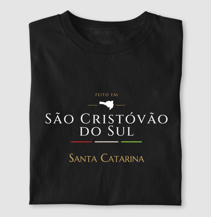 Camiseta Feito em de São Cristóvão do Sul