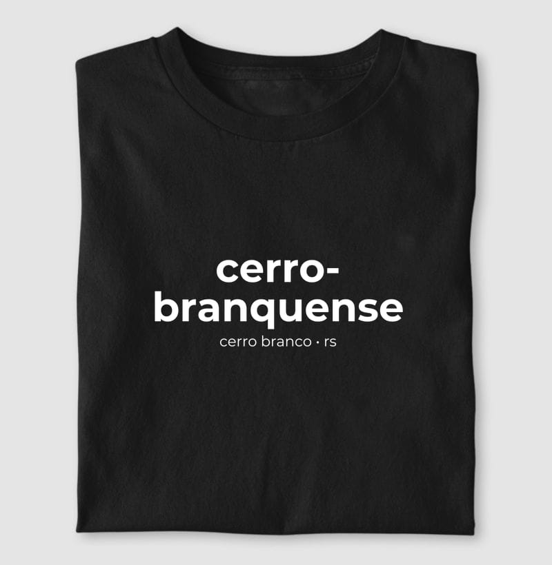 Camiseta Gentílico de Cerro Branco
