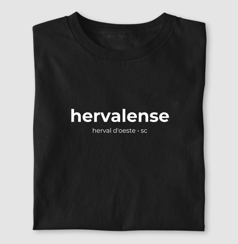 Camiseta Gentílico de Herval d'Oeste
