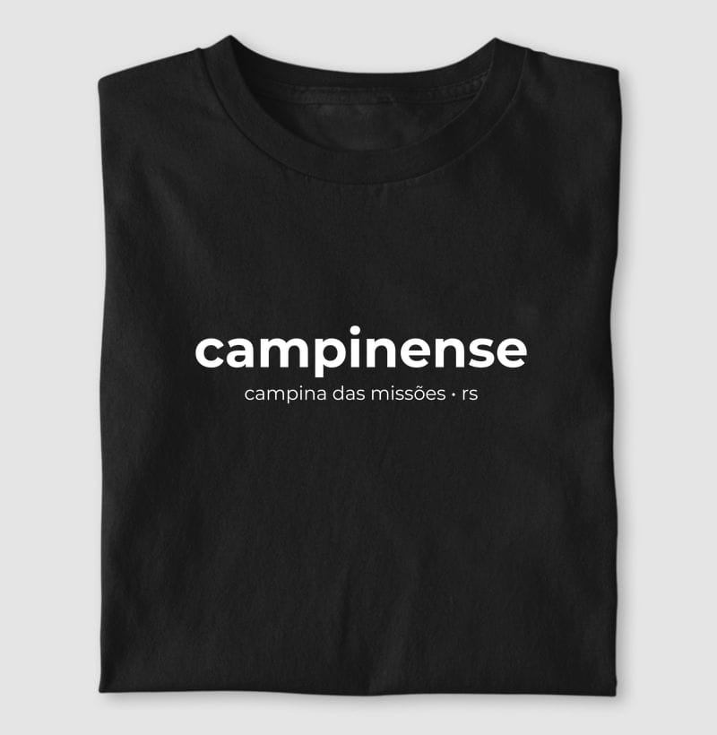Camiseta Gentílico de Campina das Missões