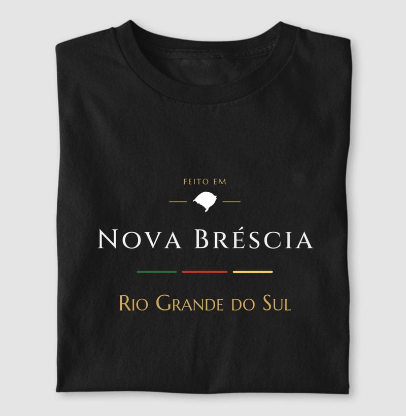 Camiseta Feito em de Nova Bréscia